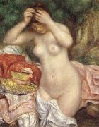 Pierre-Auguste Renoir Bathing girl who sat up haret oil painting reproduction